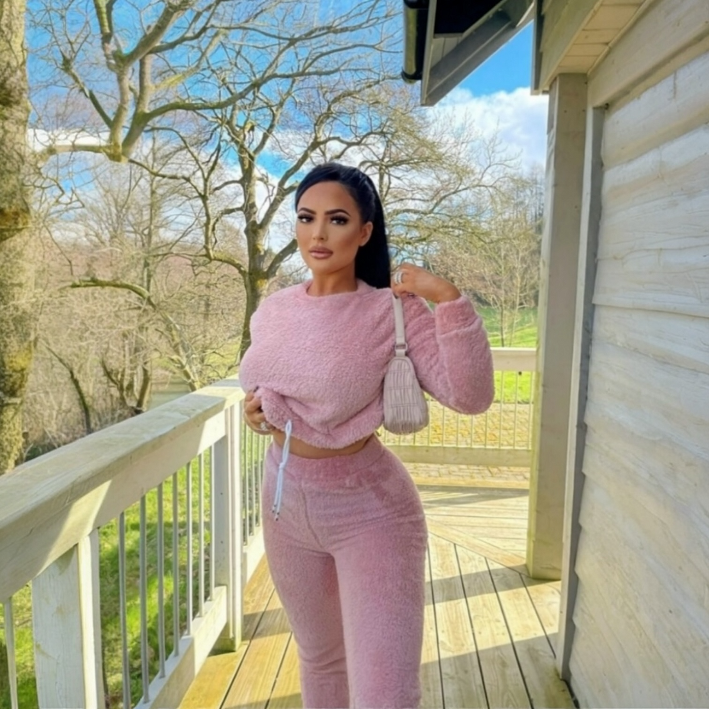 Blush Teddy Lounge Set | Cozy 2-Piece Outfit