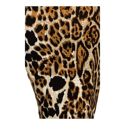 Liverpool Leopard Print Layered Midi Skirt